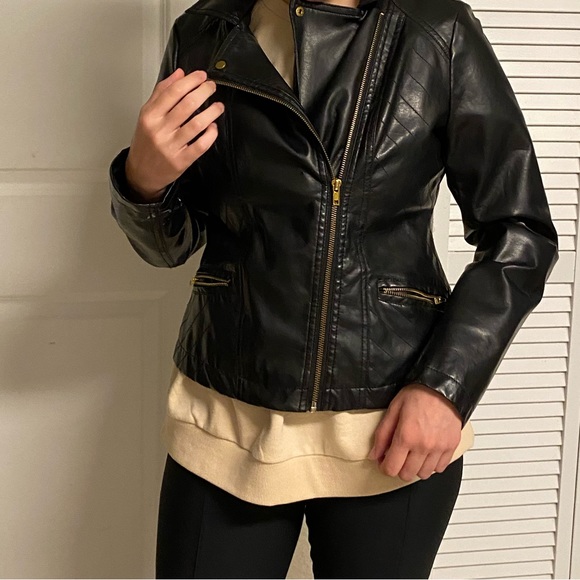 Red Snap Jackets & Coats Red Snap Faux Leather Jacket Poshmark